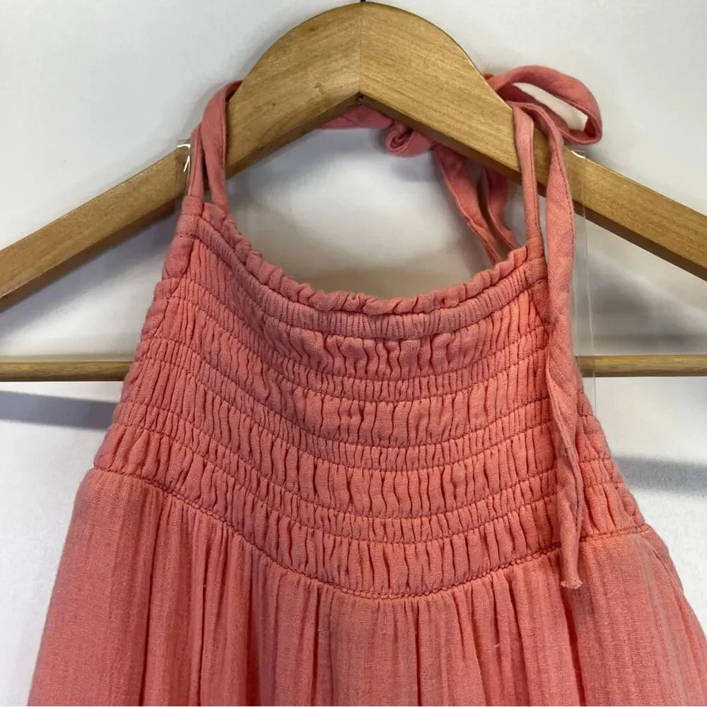 Elan cotton halter midi dress pink - XS - Picture 4 of 16